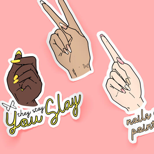 Stickers created for Clutch Nails