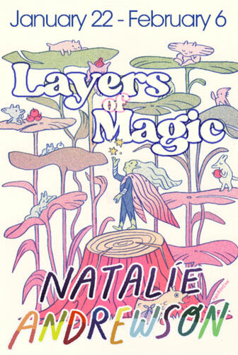 Poster design for Natalie Andrewson Solo Art Exhibition