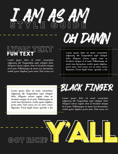 Style guide for Blowfish: Remixed music event